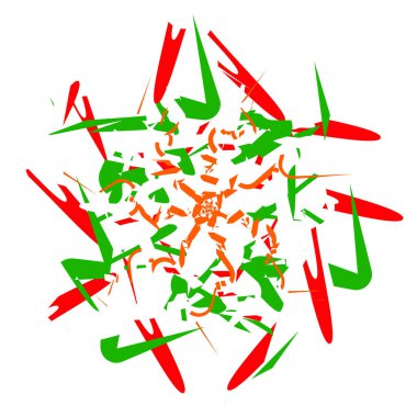 Rastgele kaotik soyut dağınık şekiller tasarım elementi. Stock vektör illüstrasyonu, Clip-art grafikleri