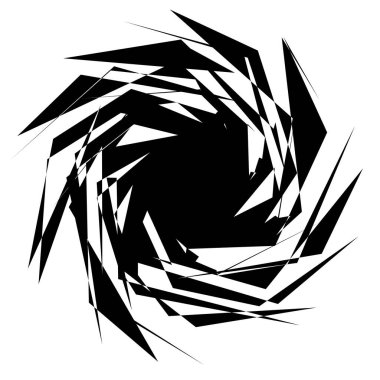 Soyut spiral, girdap, dönme elementi. Stock vektör illüstrasyonu, Clip-art grafikleri