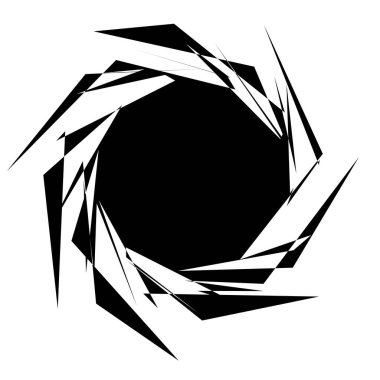 Soyut spiral, girdap, dönme elementi. Stock vektör illüstrasyonu, Clip-art grafikleri