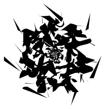 Rastgele kaotik soyut dağınık şekiller tasarım elementi. Stock vektör illüstrasyonu, Clip-art grafikleri