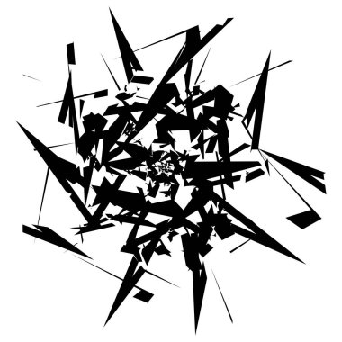 Rastgele kaotik soyut dağınık şekiller tasarım elementi. Stock vektör illüstrasyonu, Clip-art grafikleri