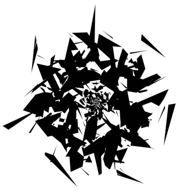 Rastgele kaotik soyut dağınık şekiller tasarım elementi. Stock vektör illüstrasyonu, Clip-art grafikleri