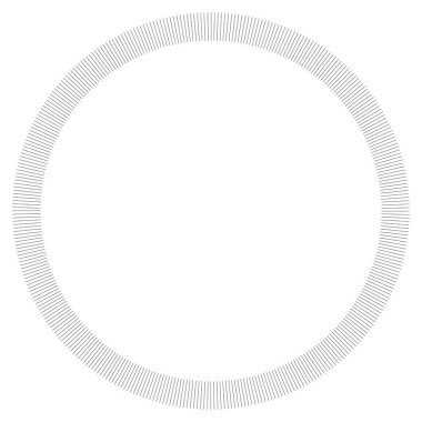 Radikal, dairesel çizgiler, teller. Işık saçan çizgiler, çizgiler. Eşmerkezli patlama, patlama etkisi vektör çizimi