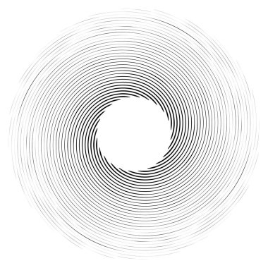 Sarmal, girdap, dönme elementi. Döngüsel girdap, kasırga bükülme tasarımı