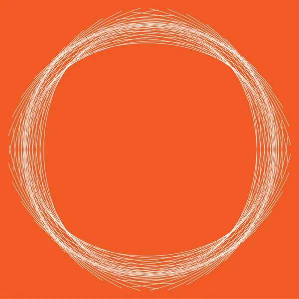 Karalayın, karalayın, birbirine dolanmış çizgiler dairesel, daire elementi. Stock vektör illüstrasyonu, Clip-art grafikleri