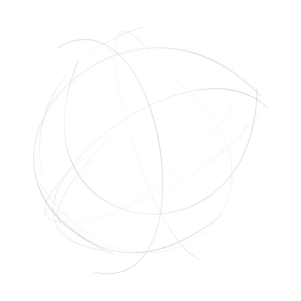 Scribble Doodle Linhas Emaranhadas Circular Elemento Círculo Ilustração Vetor Estoque — Vetor de Stock