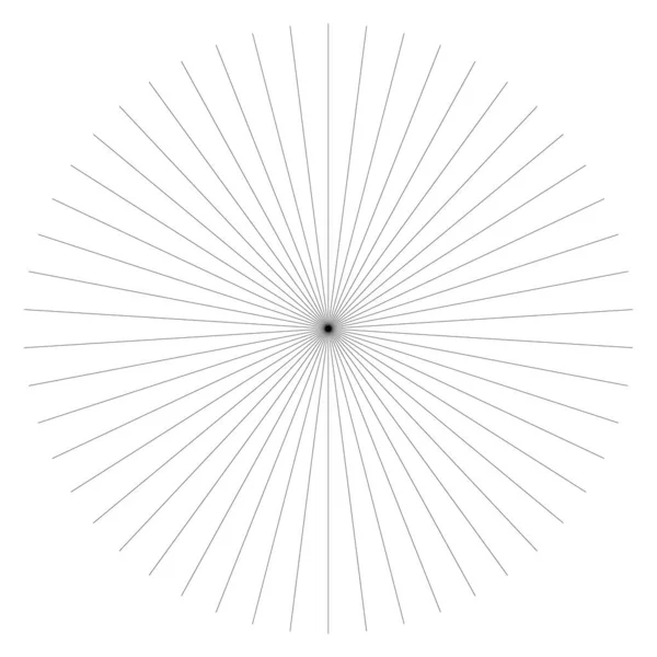 Радіальні Лінії Смуги Випромінювання Смуг Смуг Промені Промені Зірки Сонячні — стоковий вектор