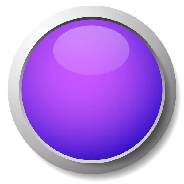 Blank Empty Circle Button Badge Tag Label Icon Stock Vector — Stock Vector