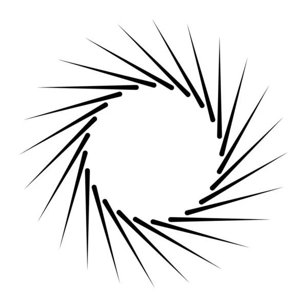 Espiral Remolino Elemento Giratorio Hidromasaje Cíclico Diseño Contorsión Torbellino — Vector de stock