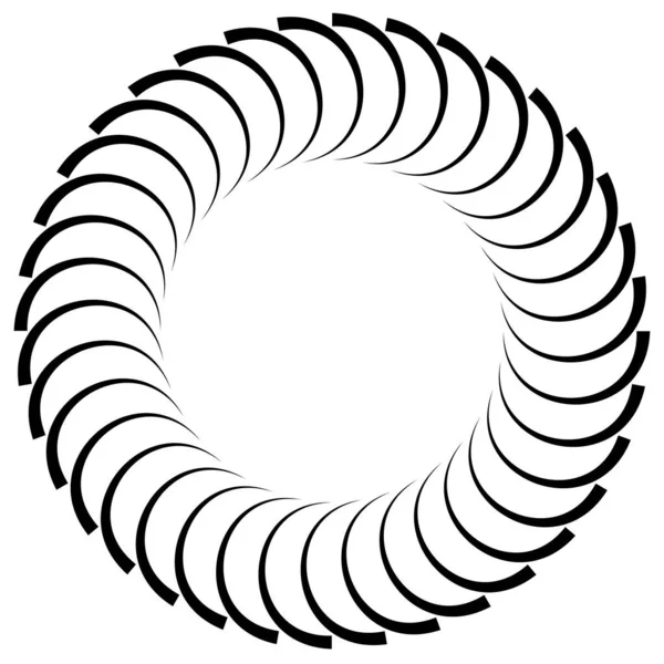 Spiraalvormig Draaibaar Draaiend Element Cyclische Draaikolk Wervelwind Contortie Ontwerp — Stockvector