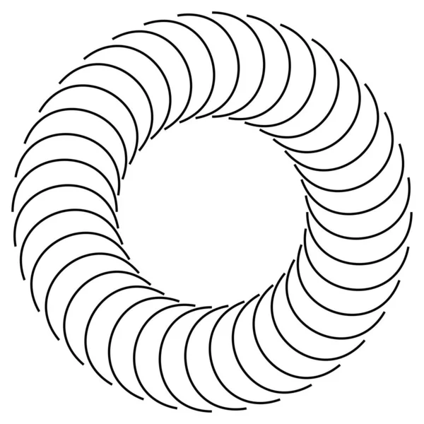 Espiral Remolino Elemento Giratorio Hidromasaje Cíclico Diseño Contorsión Torbellino — Archivo Imágenes Vectoriales