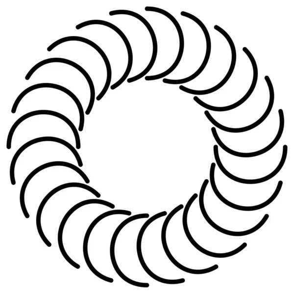 Espiral Remolino Elemento Giratorio Hidromasaje Cíclico Diseño Contorsión Torbellino — Vector de stock