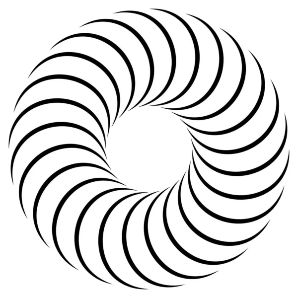 Espiral Remolino Elemento Giratorio Hidromasaje Cíclico Diseño Contorsión Torbellino — Vector de stock