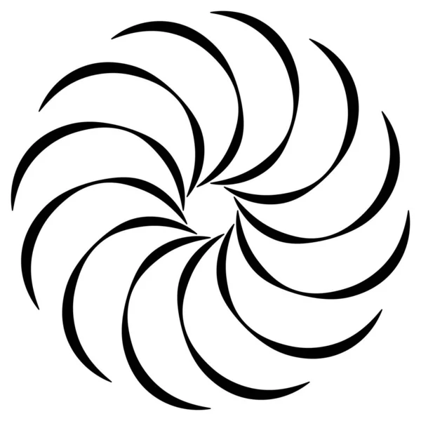 Espiral Remolino Elemento Giratorio Hidromasaje Cíclico Diseño Contorsión Torbellino — Archivo Imágenes Vectoriales