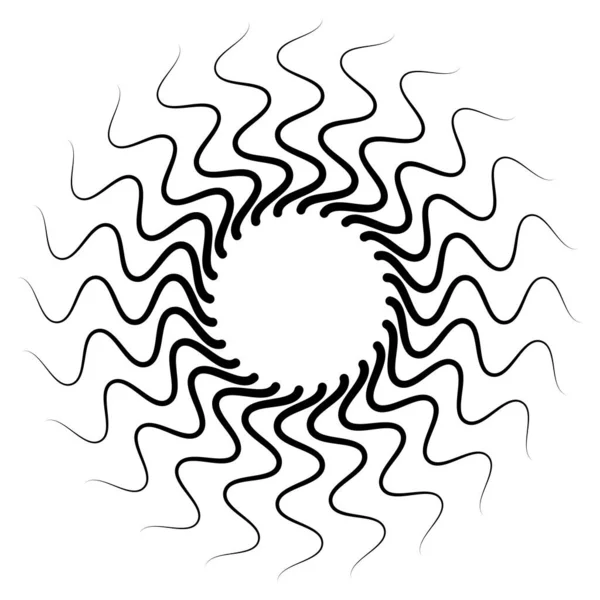 Σπιράλ Σπιράλ Σπιράλ Στοιχείο Κυκλική Δίνη Ανεμοστρόβιλος Σχεδιασμός Παραμόρφωσης — Διανυσματικό Αρχείο