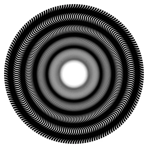 Spirale Wirbel Wirbelelement Zyklischer Whirlpool Wirbelwind Verrenkung — Stockvektor