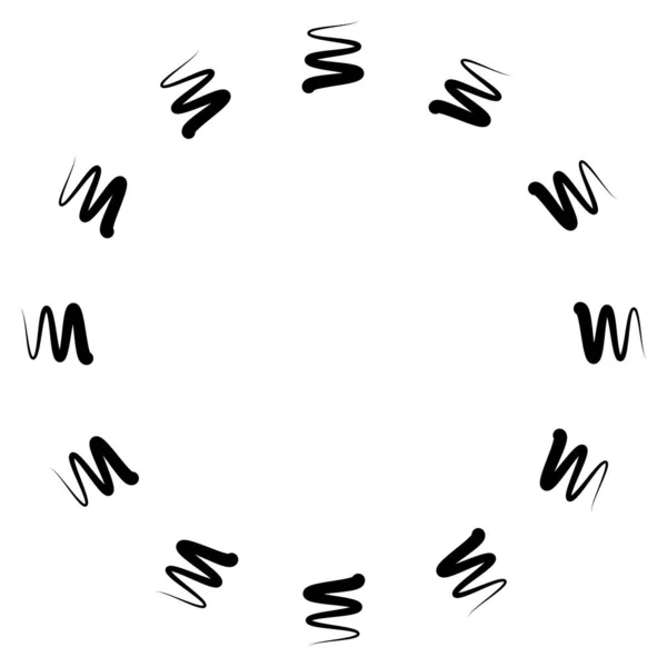 Spiraalvormig Draaibaar Draaiend Element Cyclische Draaikolk Wervelwind Contortie Ontwerp — Stockvector