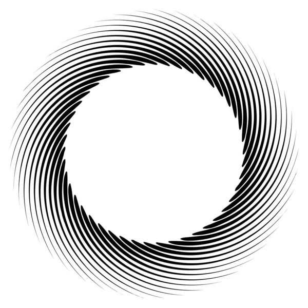 Spiraalvormig Draaibaar Draaiend Element Cyclische Draaikolk Wervelwind Contortie Ontwerp — Stockvector