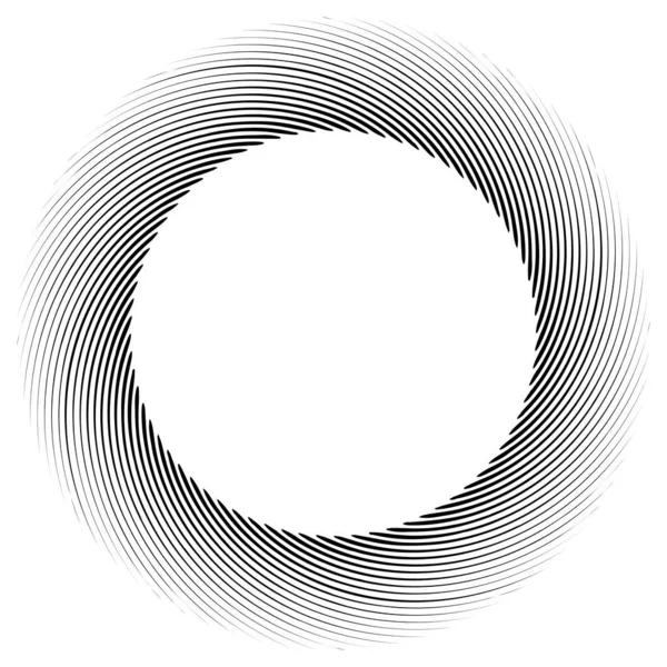螺旋状 旋回要素 回転渦 旋風の収縮デザイン — ストックベクタ