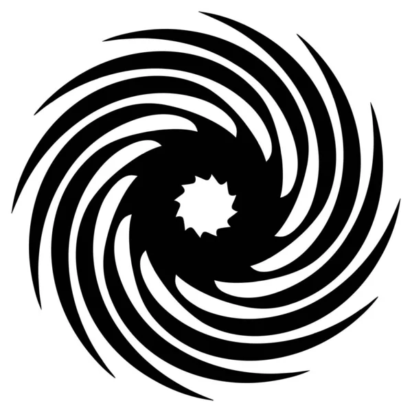 Spirale Vortice Elemento Vortice Whirlpool Ciclico Progettazione Contorsione Vortice — Vettoriale Stock