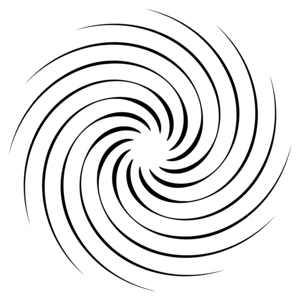 Spirale Wirbel Wirbelelement Zyklischer Whirlpool Wirbelwind Verrenkung — Stockvektor