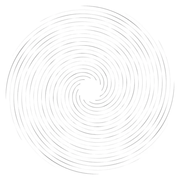 Spiraalvormig Draaibaar Draaiend Element Cyclische Draaikolk Wervelwind Contortie Ontwerp — Stockvector
