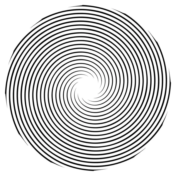 Espiral Remolino Elemento Giratorio Hidromasaje Cíclico Diseño Contorsión Torbellino — Vector de stock