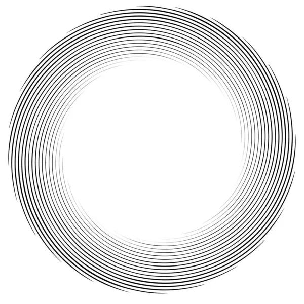 Spiraalvormig Draaibaar Draaiend Element Cyclische Draaikolk Wervelwind Contortie Ontwerp — Stockvector