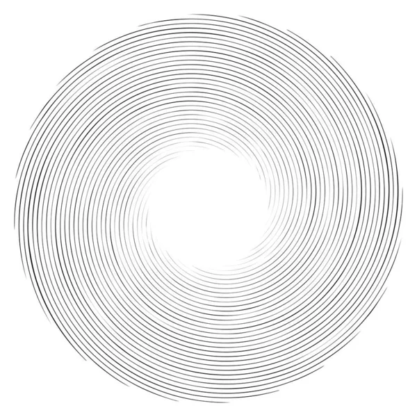 螺旋状 旋回要素 回転渦 旋風の収縮デザイン — ストックベクタ