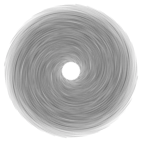 Spiraalvormig Draaibaar Draaiend Element Cyclische Draaikolk Wervelwind Contortie Ontwerp — Stockvector