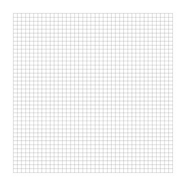 Kare şebeke, ağ. Grafik, çizim, koordine kağıt deseni, doku vektör çizimi. Kusursuz bir şekilde tekrarlanabilir..