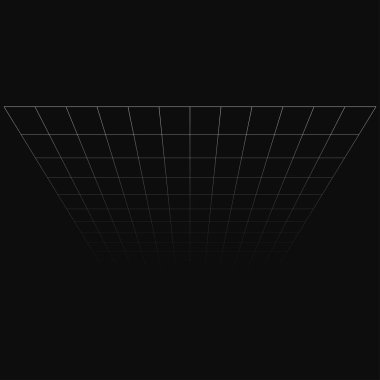 Soyut 3D ızgara, perspektif örgüsü. Damalı uzamsal kareler desen, kare tasarım ögesi