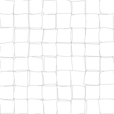 Siyah ve beyaz rastgele kareler mozaik fayans deseni. Stock vektör illüstrasyonu, Clip-art grafikleri