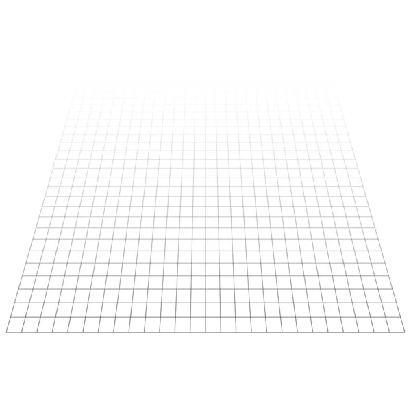 격자를 추상화하고 원근법으로 만듭니다 사각형 체크하고 사각형 디자인 — 스톡 벡터