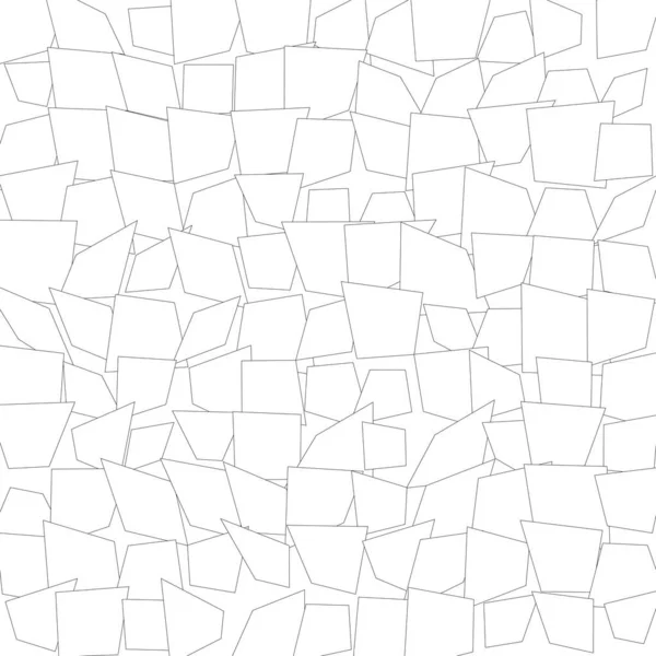 Carreaux Mosaïque Carrés Aléatoires Noir Blanc Motif Illustration Vectorielle Stock — Image vectorielle