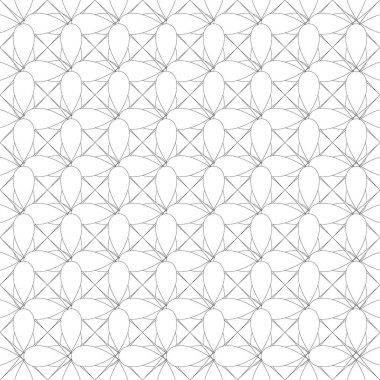 Tekrarlanan geometrik siyah beyaz desen, arkaplan, doku