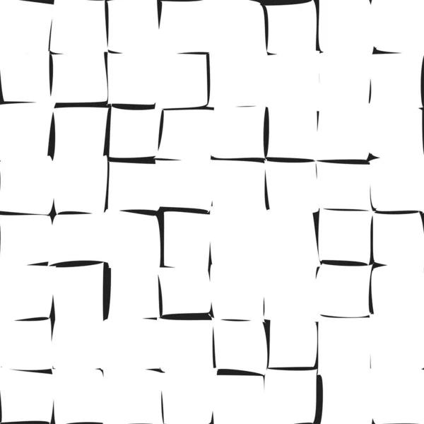 Motif Géométrique Répétitif Noir Blanc Fond Texture — Image vectorielle