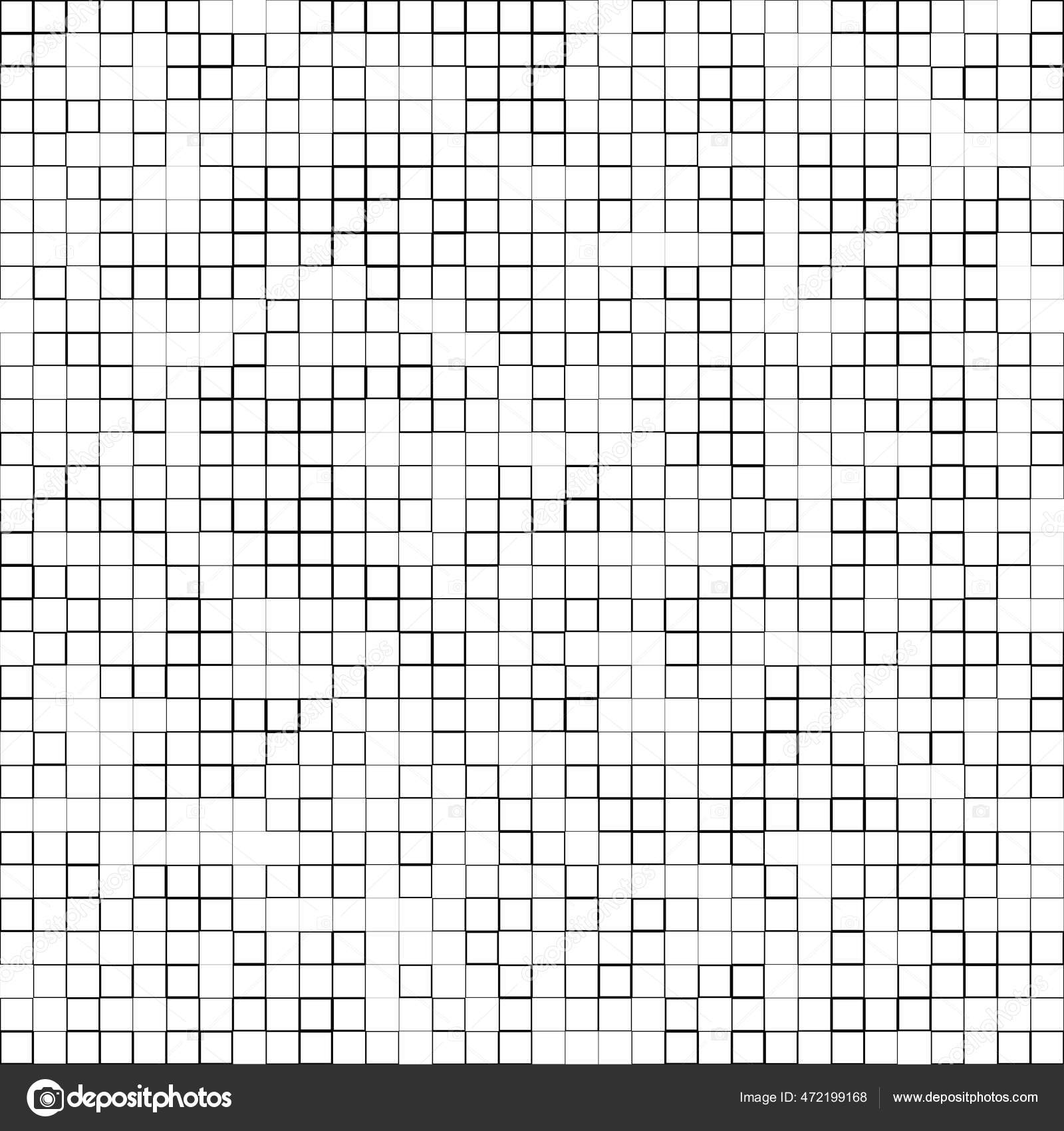 Black White Random Squares Mosaic Tiles Pattern Stock Vector ...