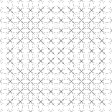 Tekrarlanan geometrik siyah beyaz desen, arkaplan, doku