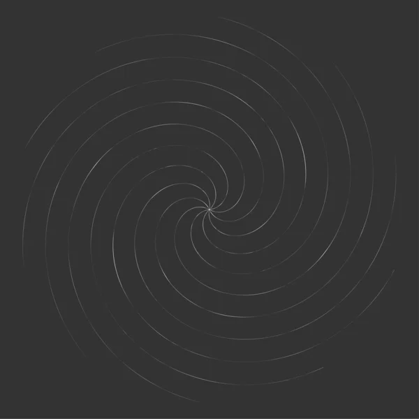 Spirale Tourbillon Élément Tourbillonnant Tourbillon Cyclique Conception Contorsion Tourbillon Illustration — Image vectorielle