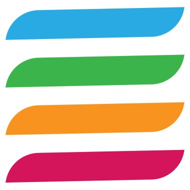 Klasik basit pankart, düğme şekilleri şablon