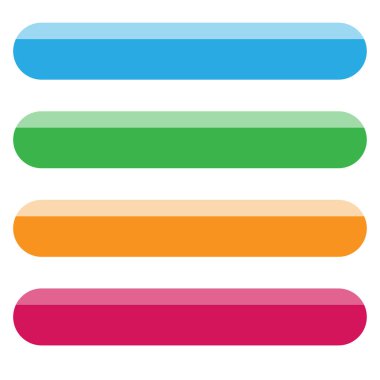 Klasik basit pankart, düğme şekilleri şablon