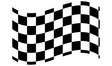 Damalı, dalgalı dalgalı yarış bayrağı ve farklı desinty kareler. Kare desenli bayrak. Bitiş çizgisi, şampiyonluk bayrağı