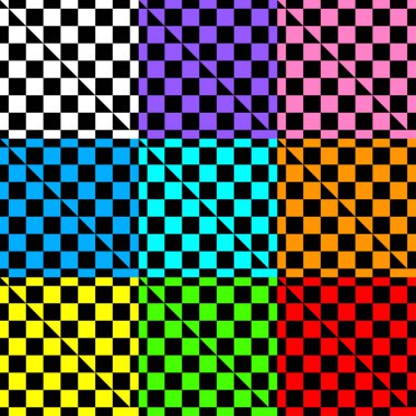 renkli dama tahtası, satranç tahtası, satranç tahtası. Damalı, kareler pürüzsüz tekrarlanabilir desen