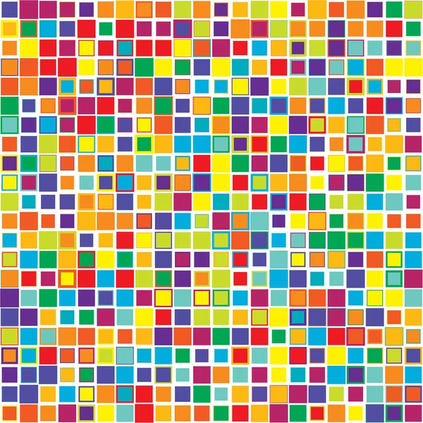 Renkli, canlı, canlı kareler mozaik fayanslar desen, arka plan, doku. Stock vektör illüstrasyonu, Clip-art grafikleri