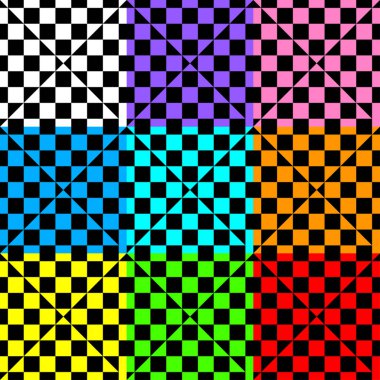 renkli dama tahtası, satranç tahtası, satranç tahtası. Damalı, kareler pürüzsüz tekrarlanabilir desen