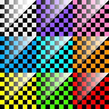 renkli dama tahtası, satranç tahtası, satranç tahtası. Damalı, kareler pürüzsüz tekrarlanabilir desen