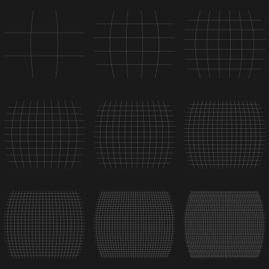 Şebeke, ağ, kafes, bozulma, deformasyon etkisi. Bozukluk, deformasyon dizisi