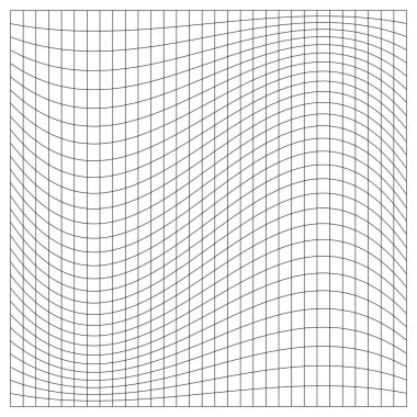 Şebeke, ağ, kafes, bozulma, deformasyon etkisi. Bozukluk, deformasyon dizisi