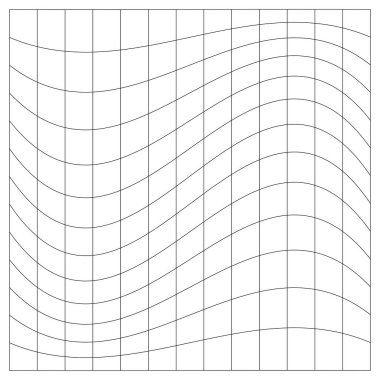 Şebeke, ağ, kafes, bozulma, deformasyon etkisi. Bozukluk, deformasyon dizisi